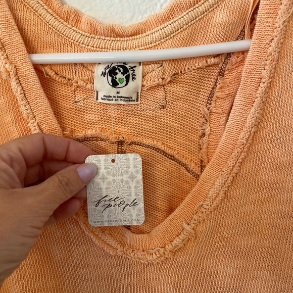 Free People Slim & Simple Slub Jersey tank size Medium - Picture 3 of 4